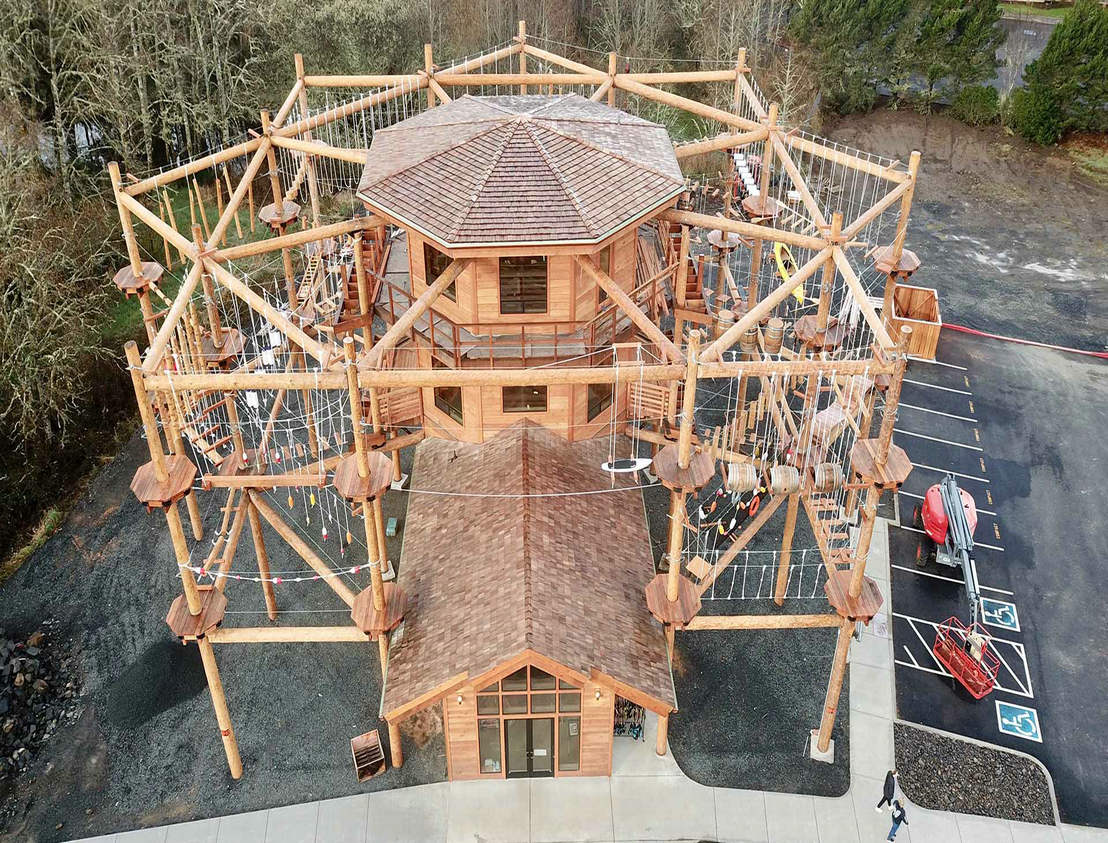 加拿大卡爾加里Calaway Park 木質(zhì)高空拓展塔